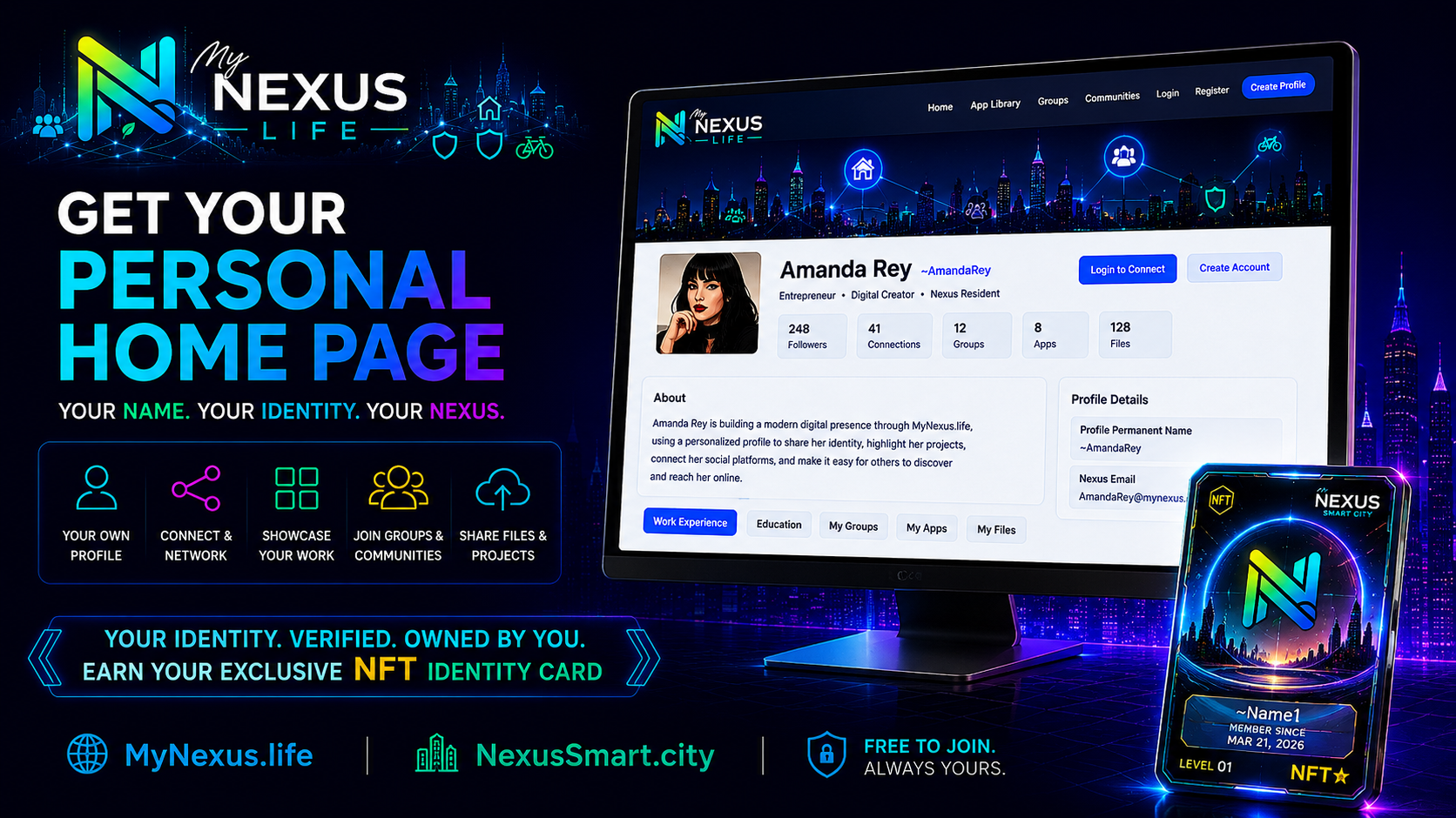 My Nexus Life personal home page banner